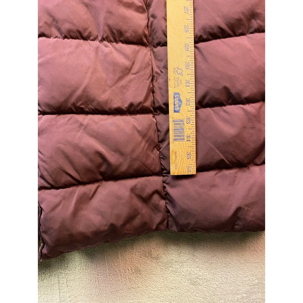 Lane Bryant Burgundy Quilted Hooded Puffer Coat Jacket Plus Size 18/20 Longline